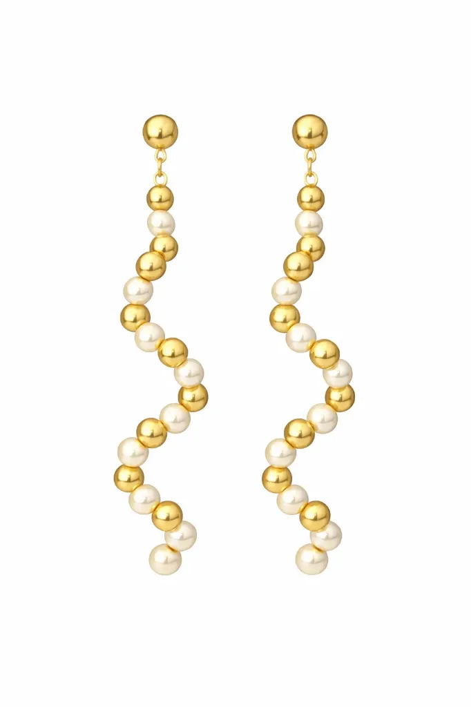 Word of God Pearl & Gold Earrings